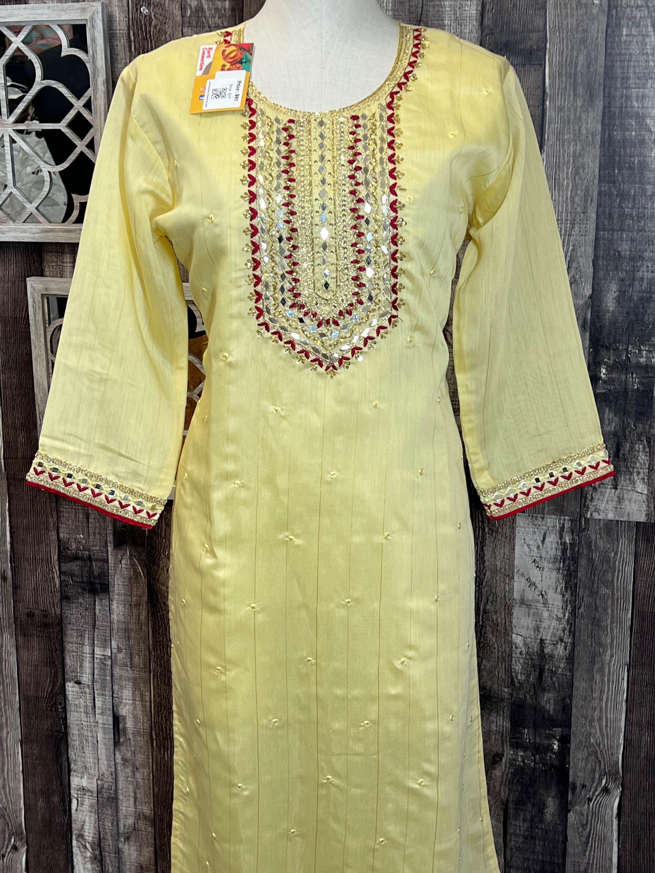 Chanderi silk kurti