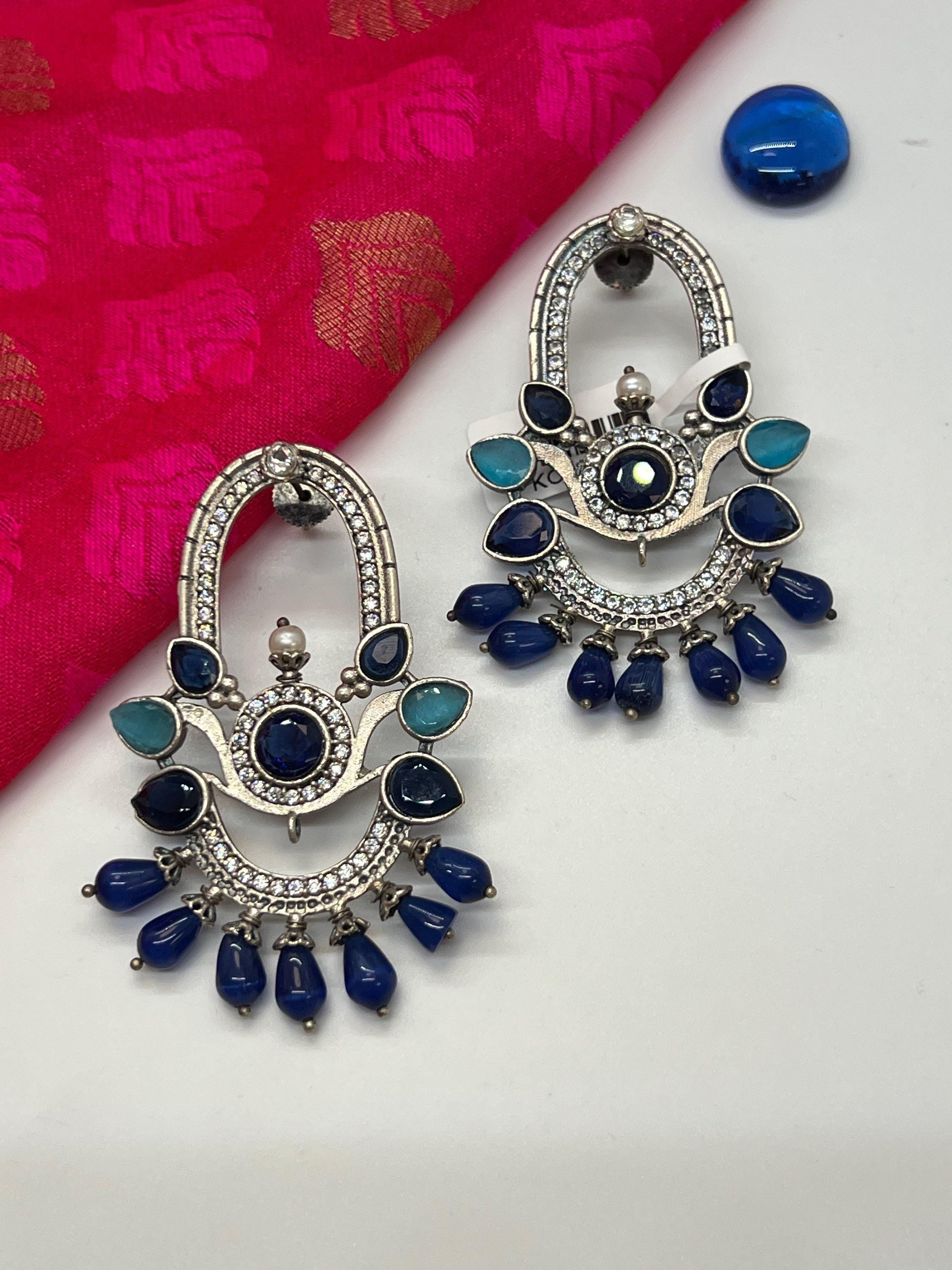 Silver look alike earrings