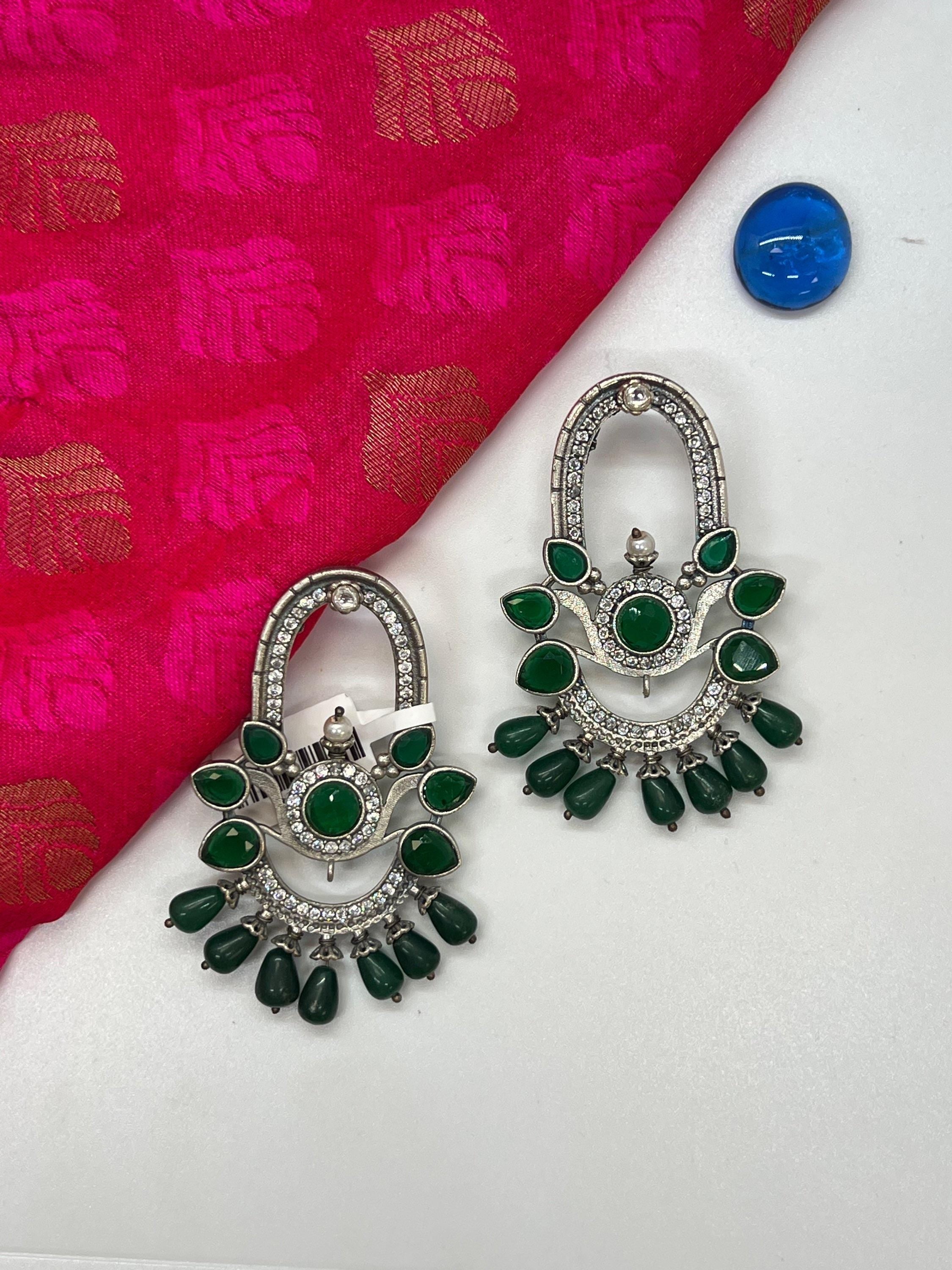 Silver look alike earrings