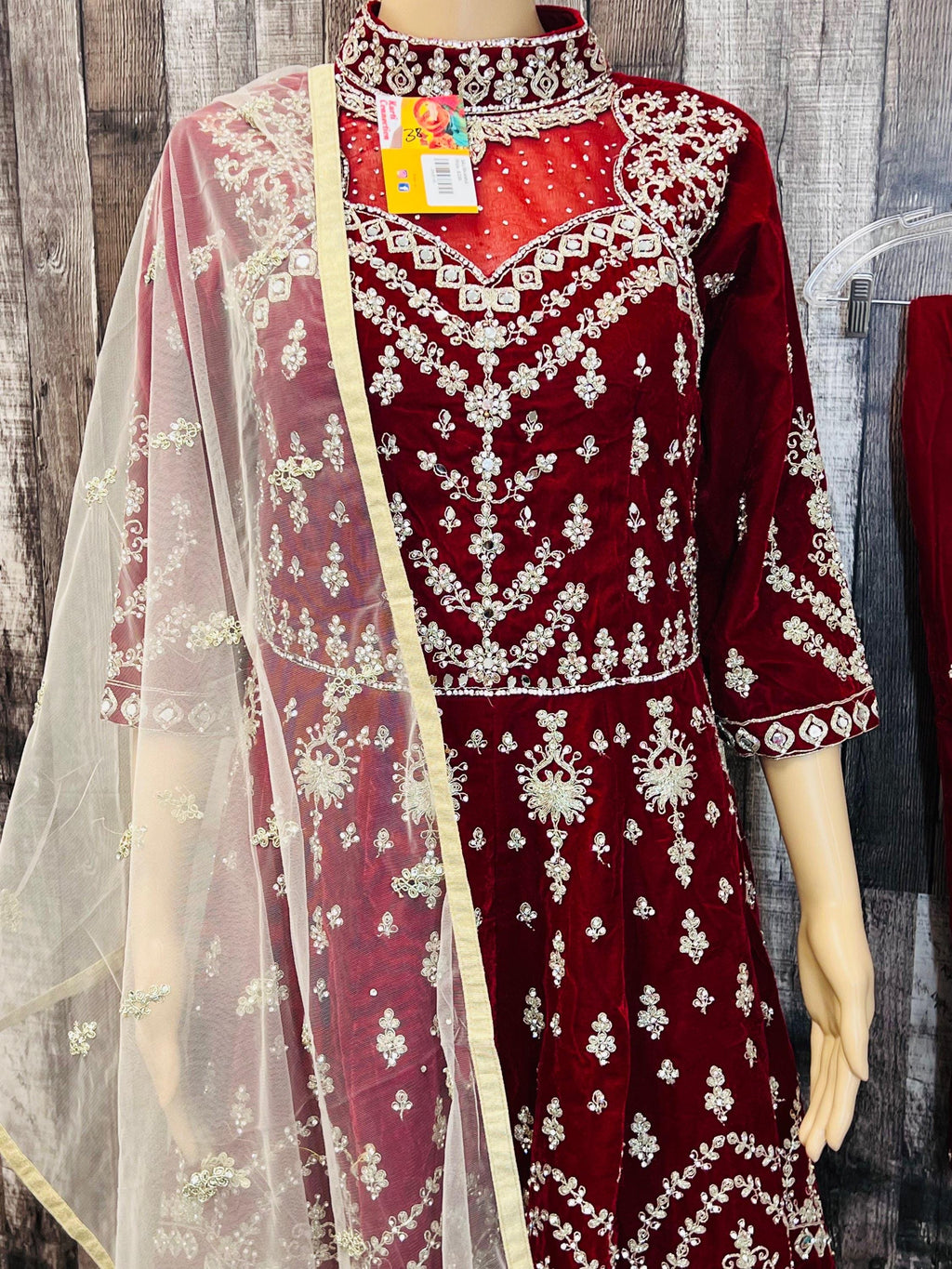 Designer Velvet long kurti with pant