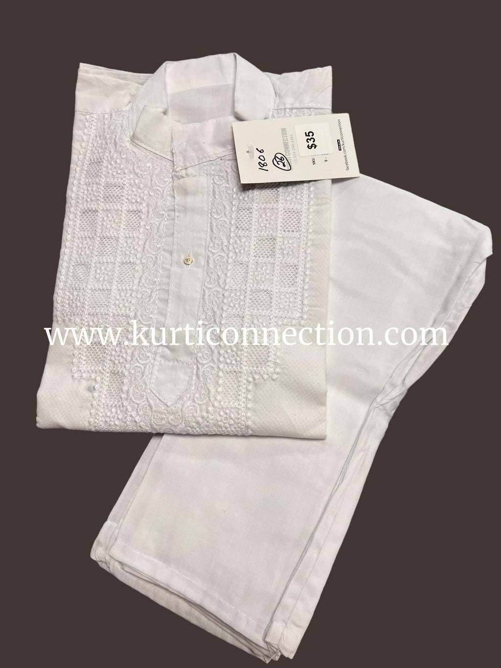 White kurta pajaama for boys