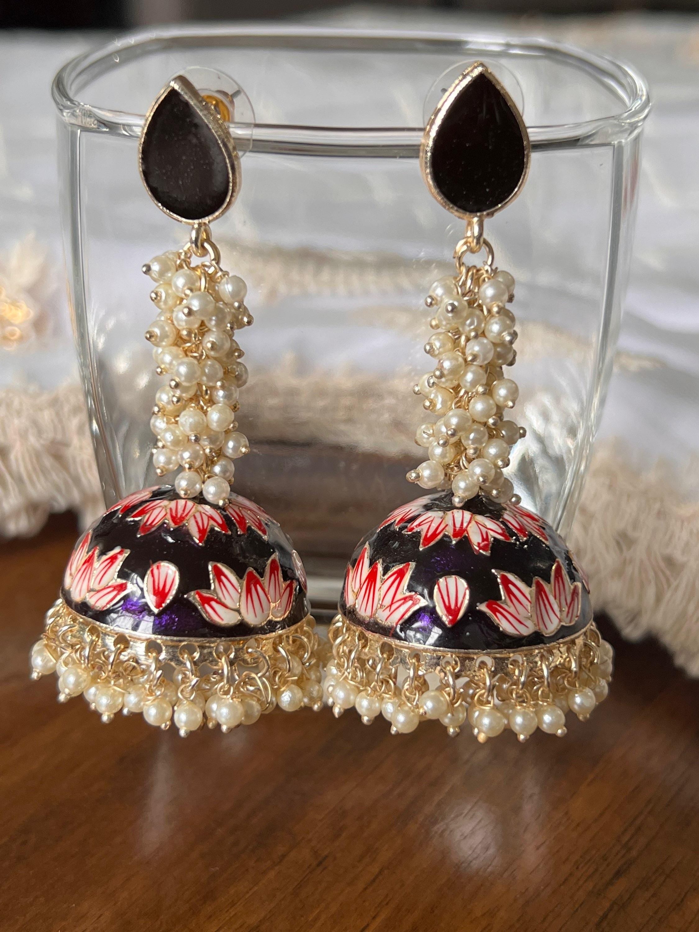 Lightweight jhumki earrings