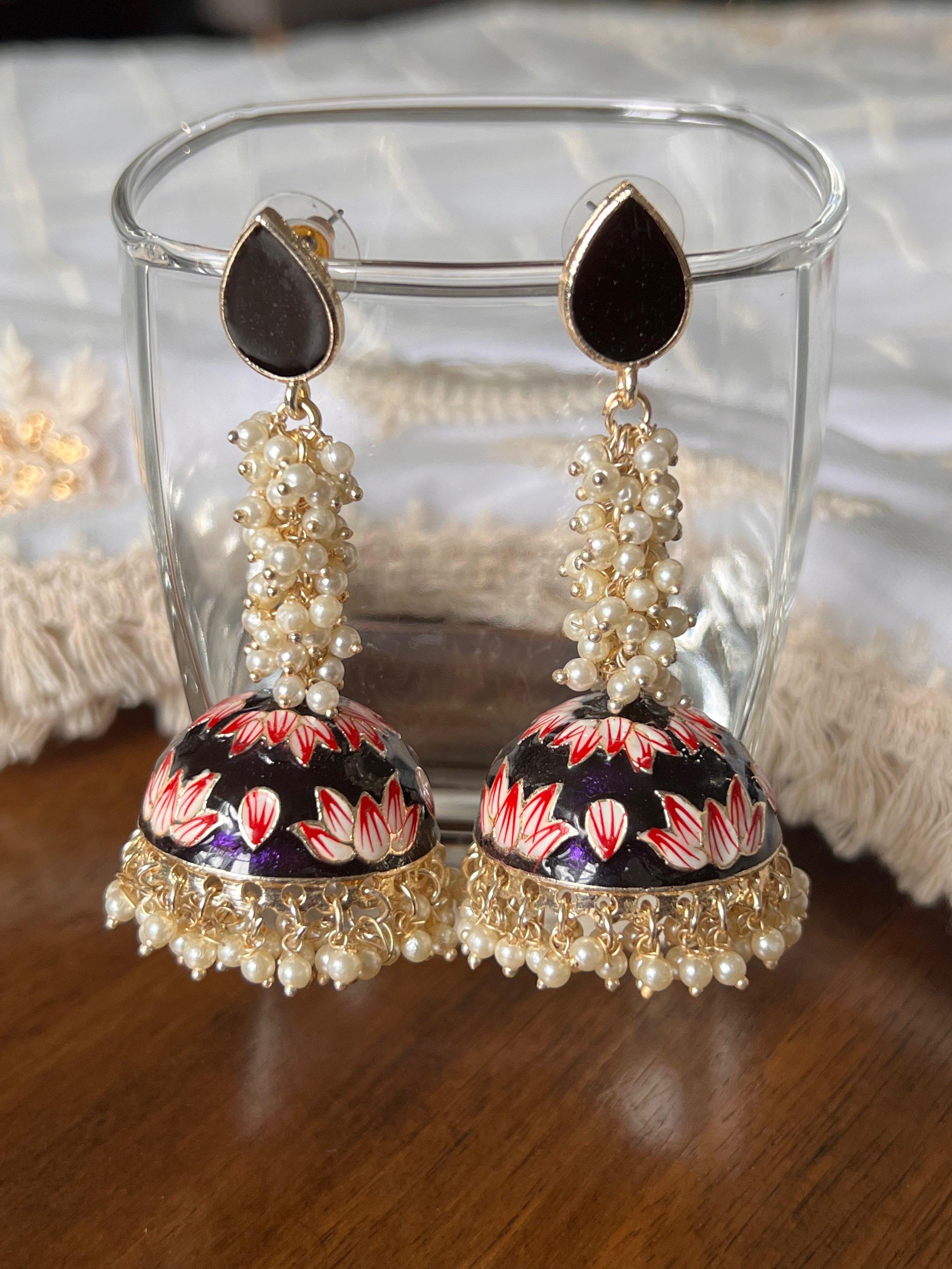 Lightweight jhumki earrings