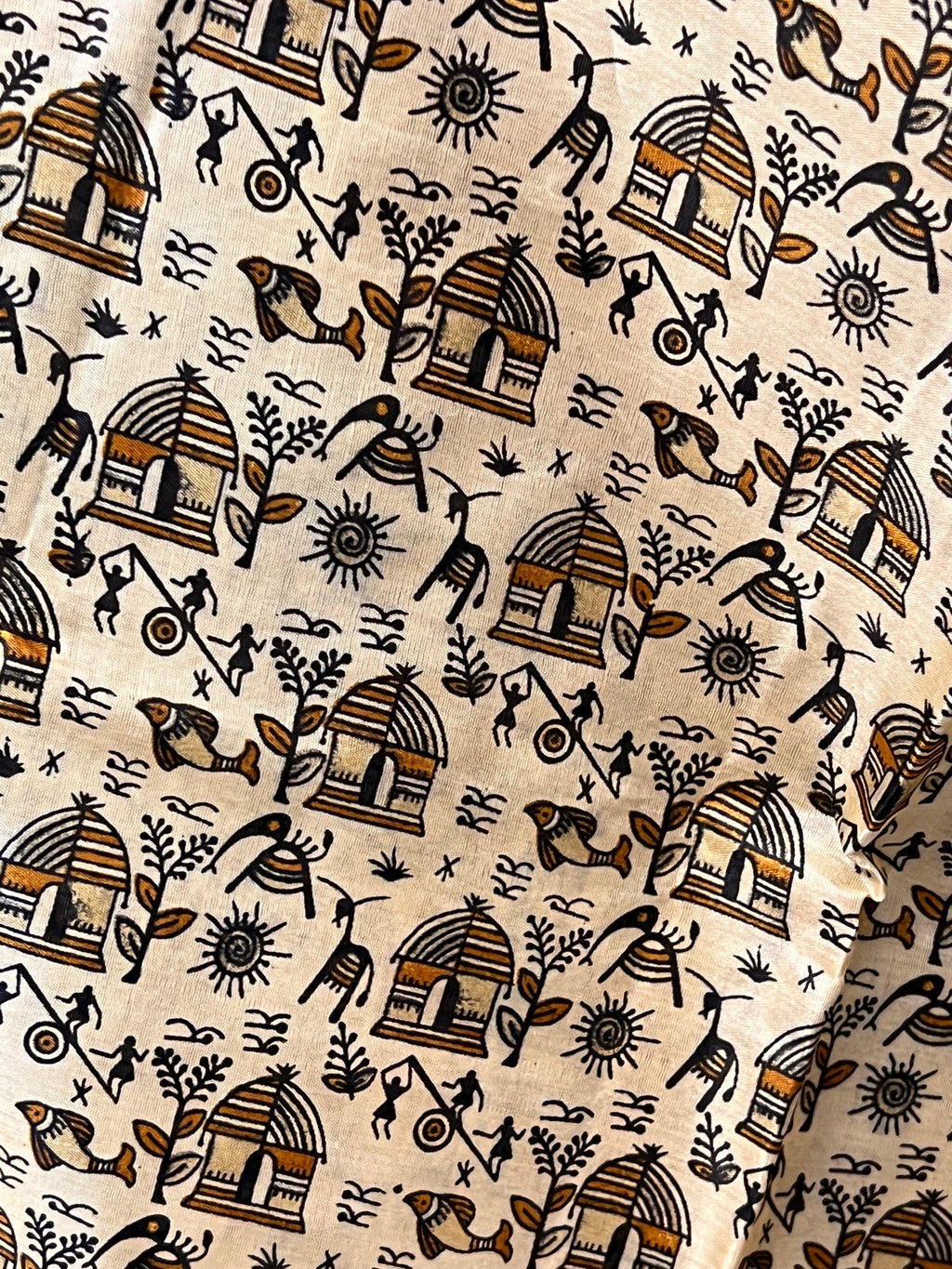 Printed silk saree