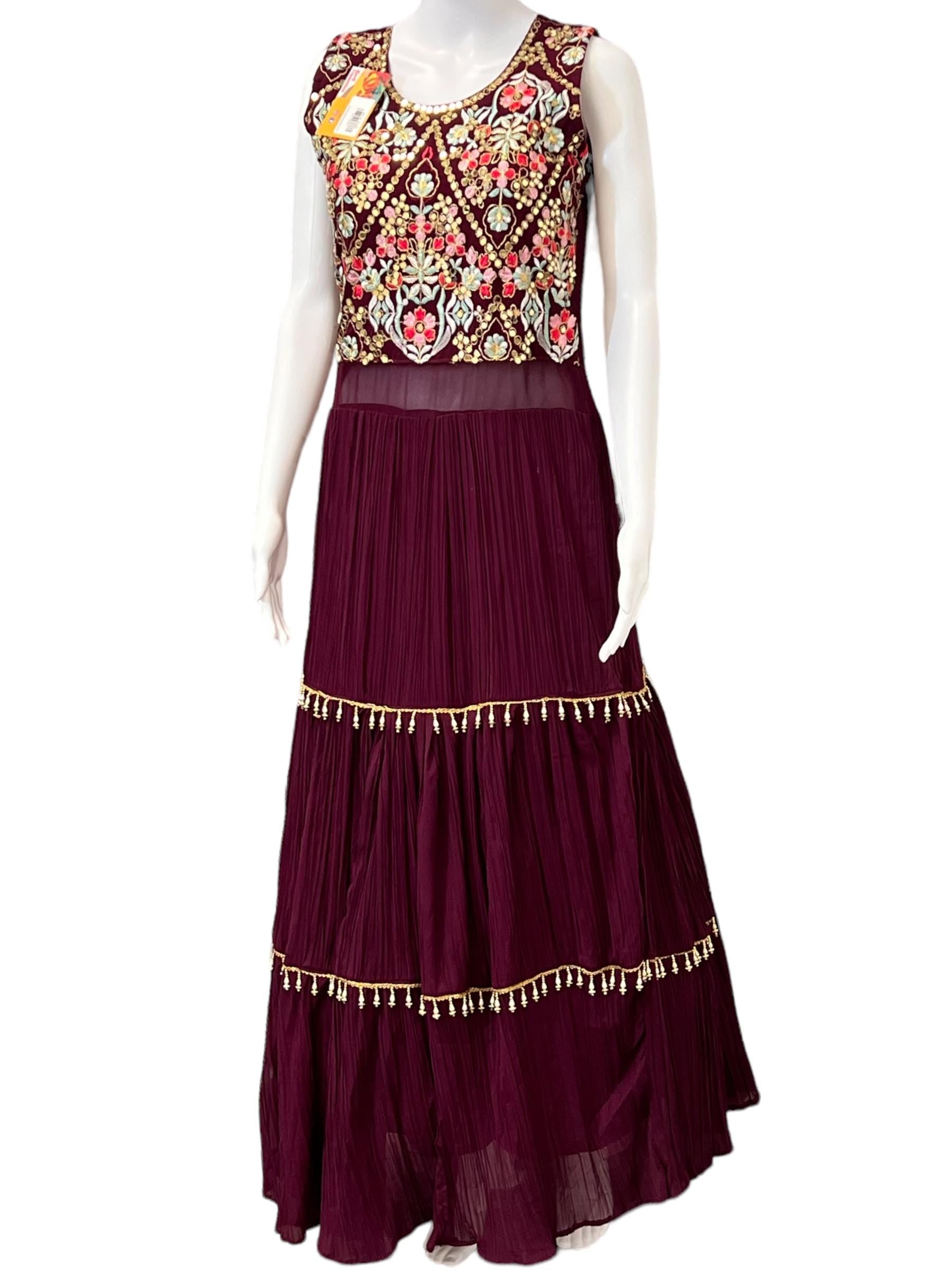 Georgette long gown
