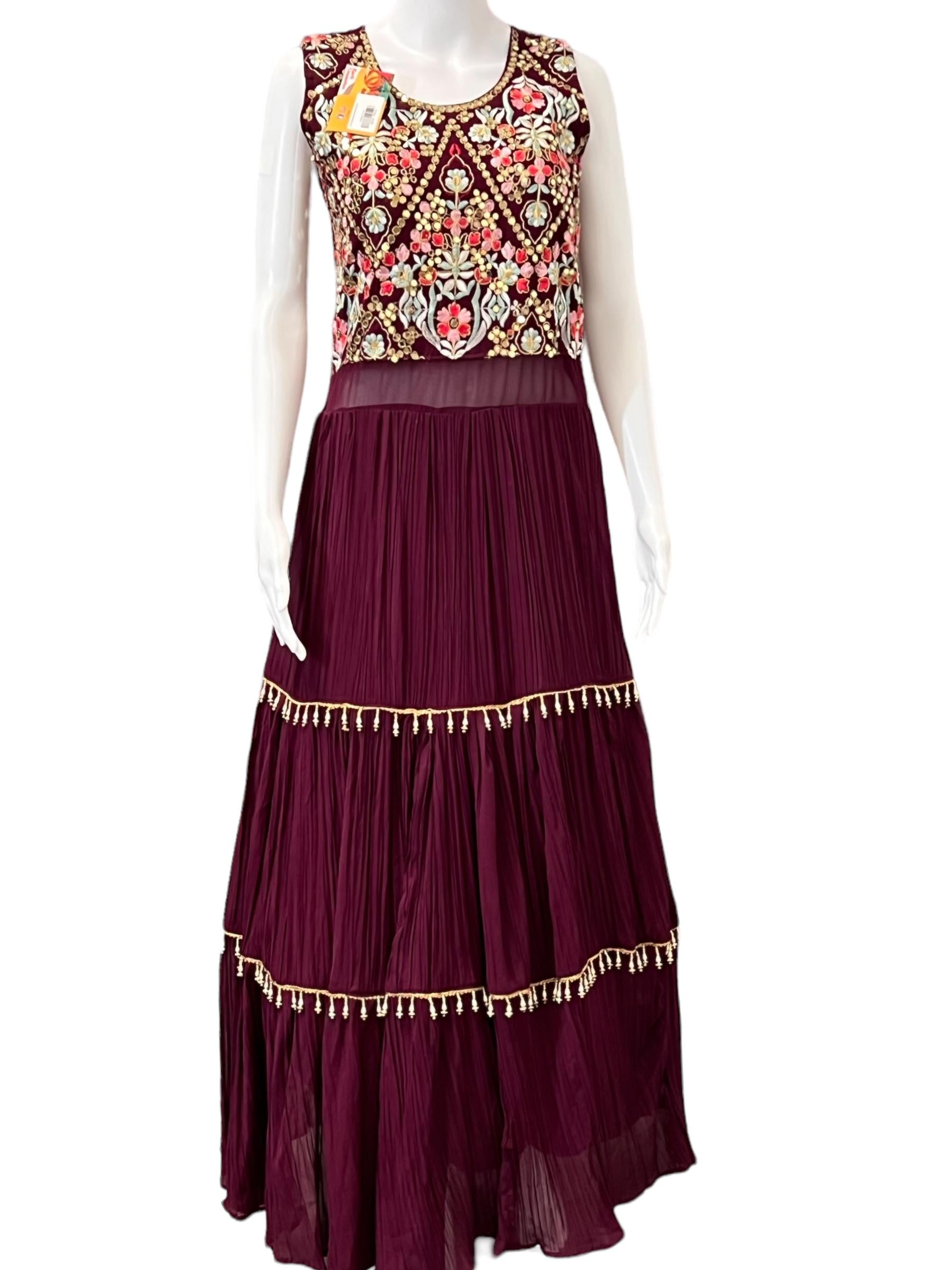 Georgette long gown