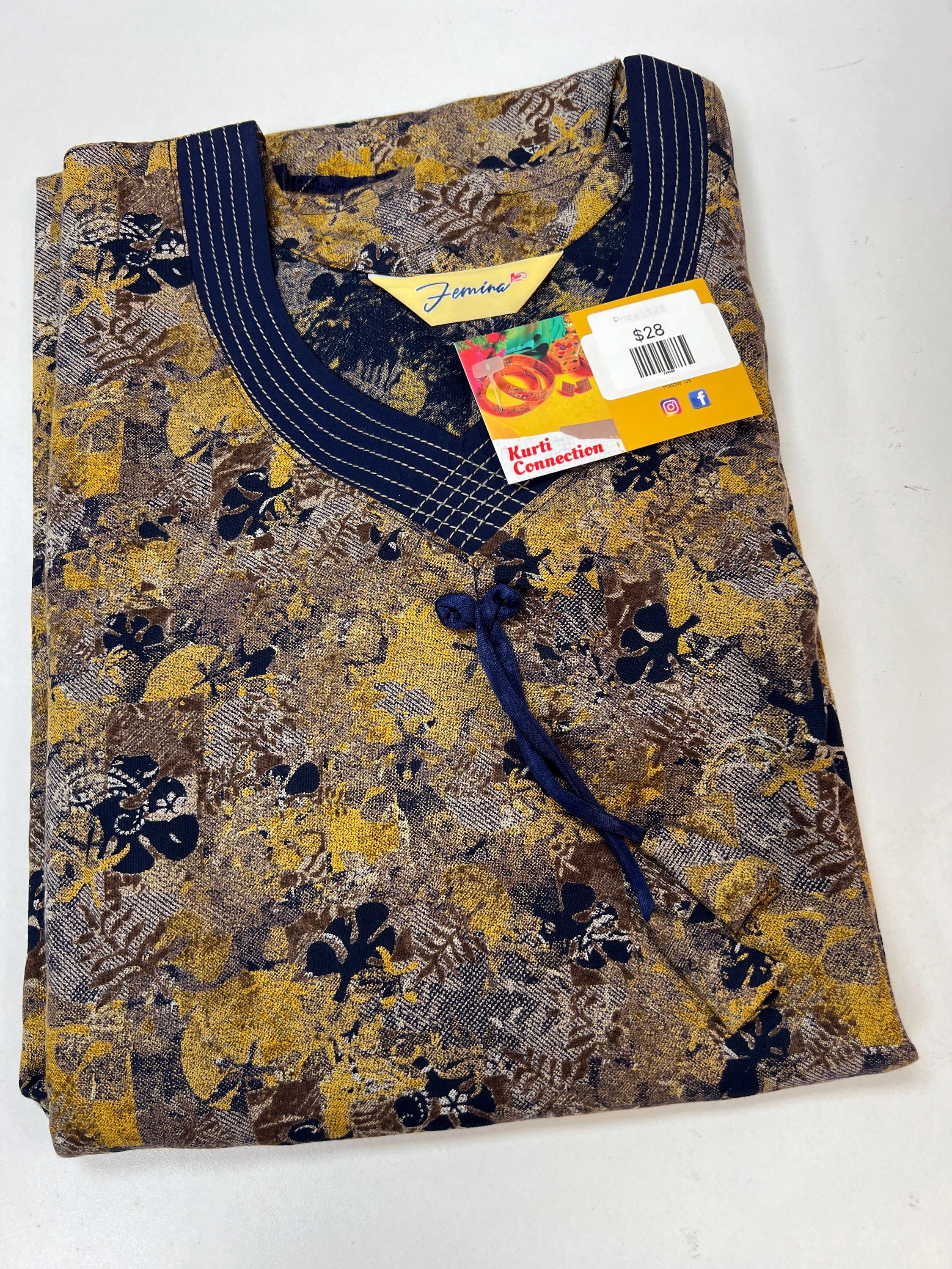 Short sleeves nighty | rayon nighty