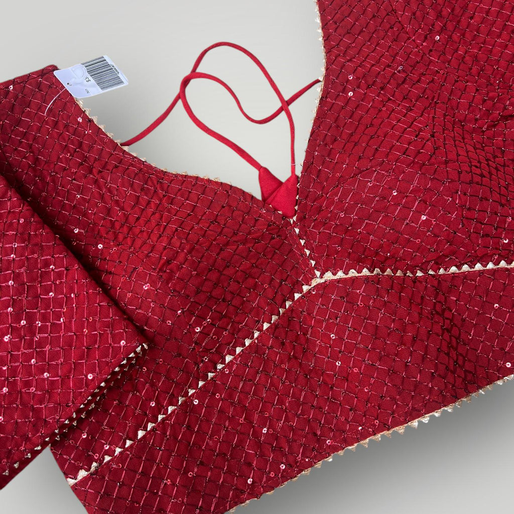 Readymade Blouse | maroon blouse