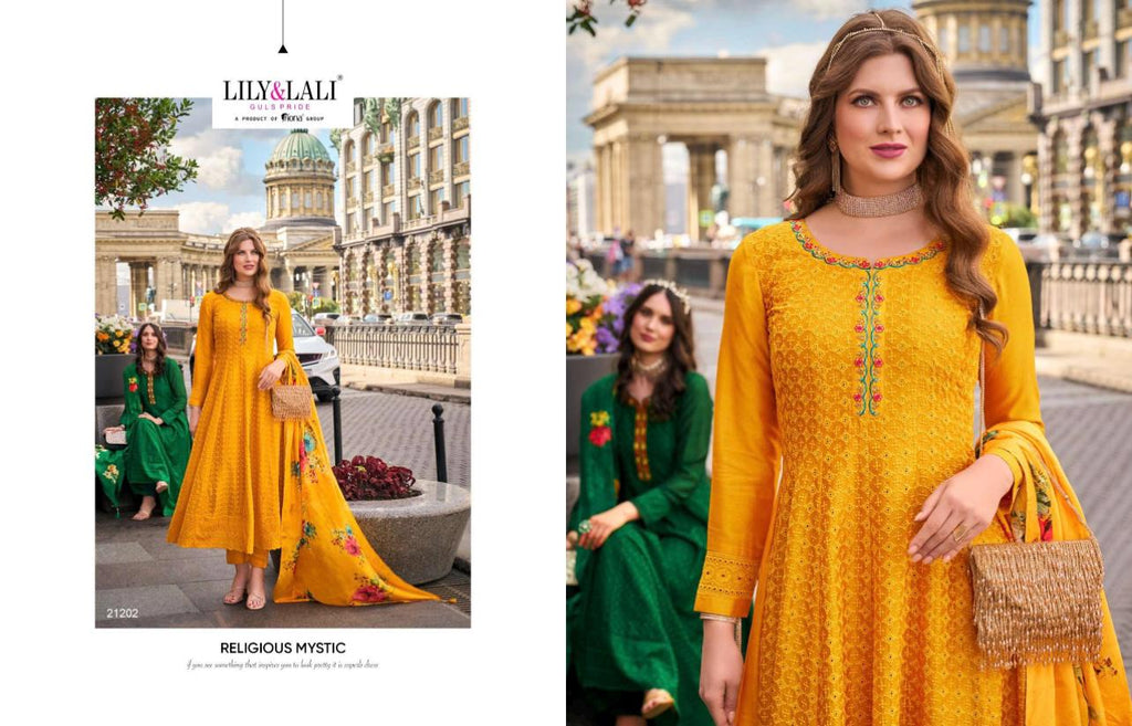 Alamzeb | chinon silk long kurtis