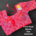 Red- Silver readymade blouse