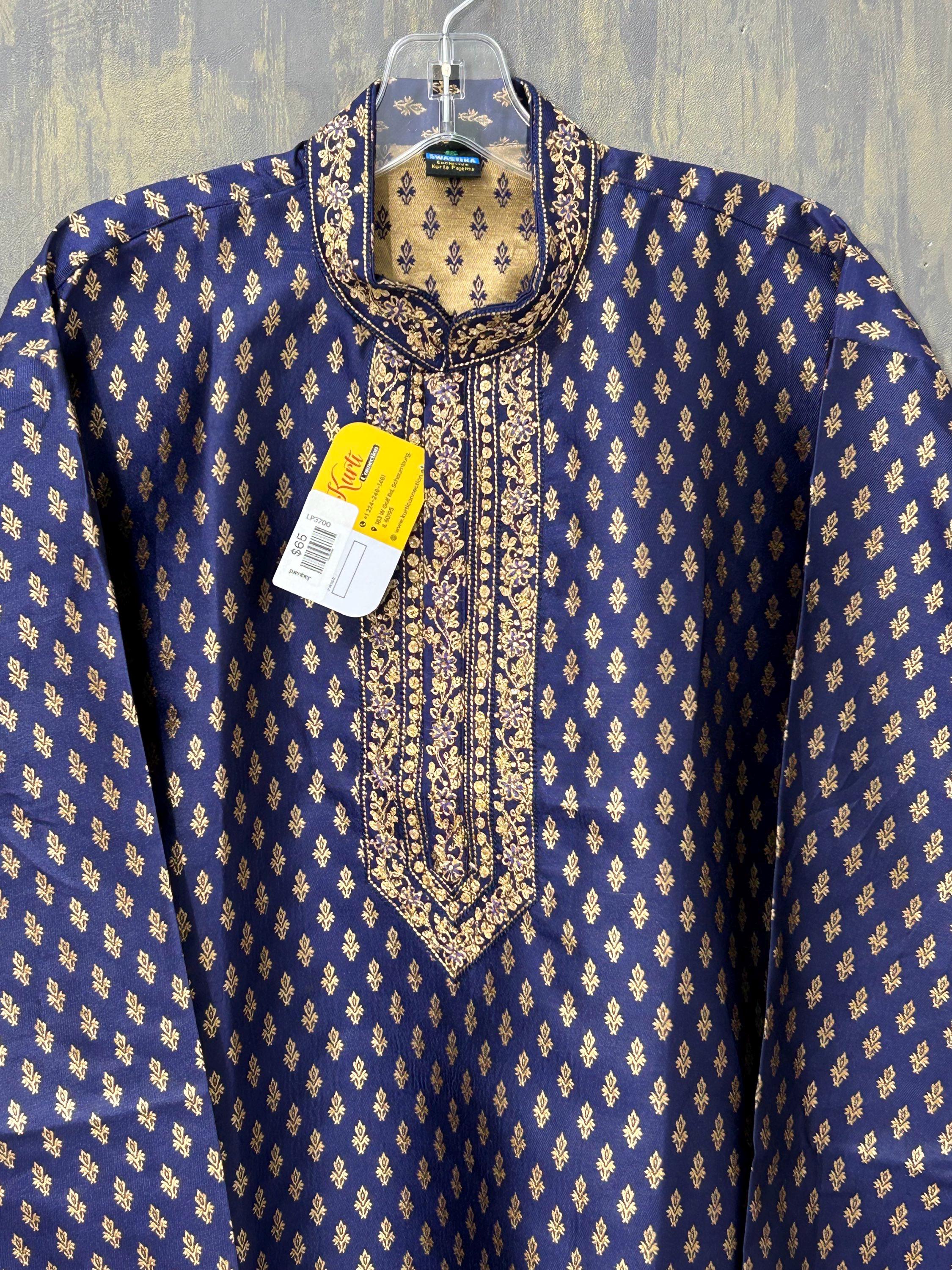 Silk short kurta for men