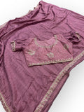 Fancy crape silk saree