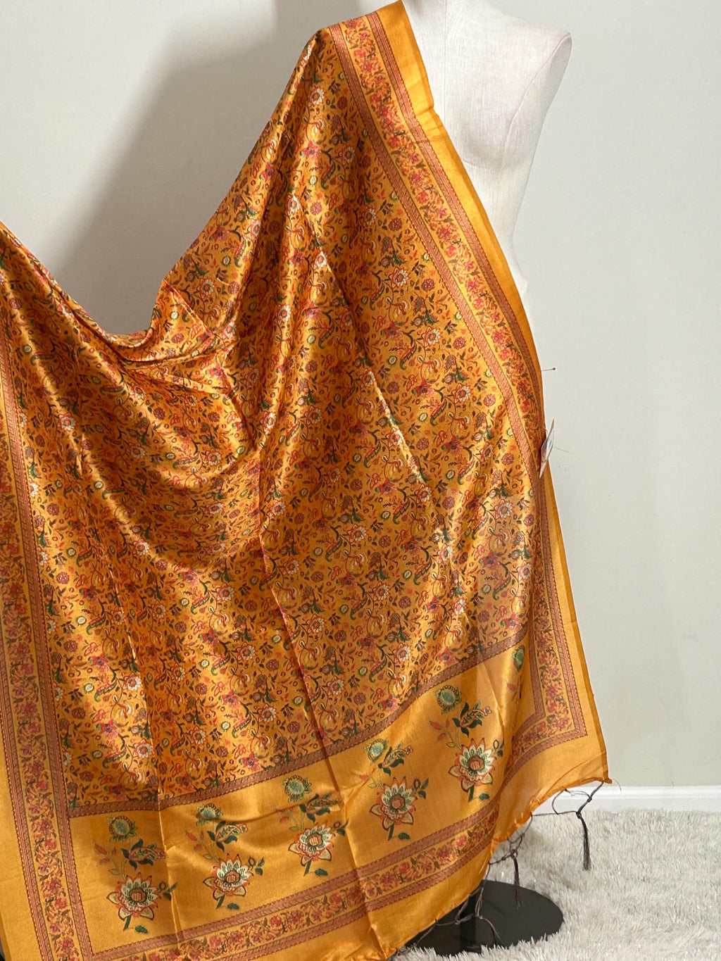 Digital print dupatta | cotton silk dupatta with beautiful pashmina print