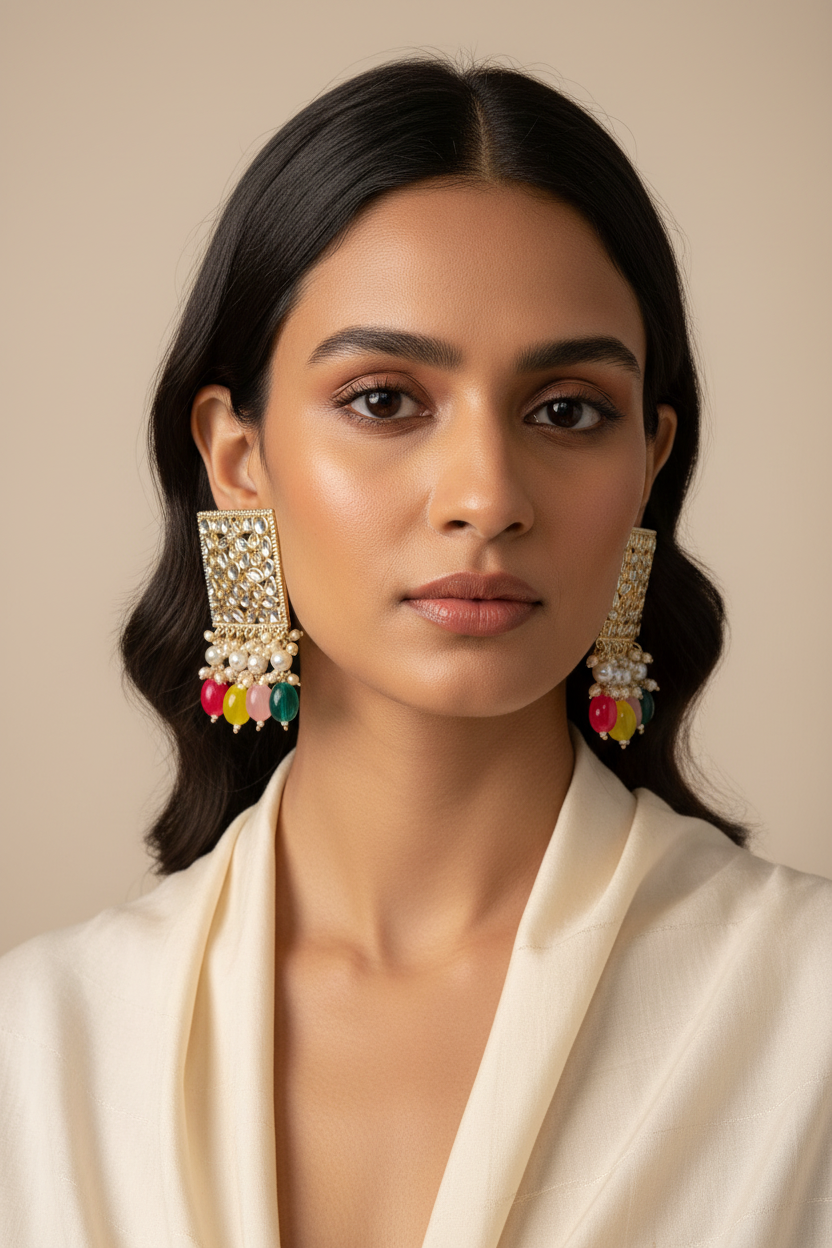 Kundan earrings