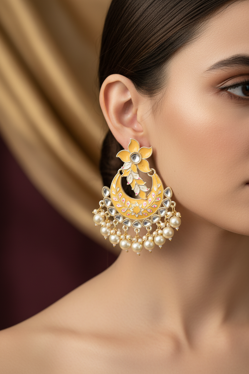 Chandbali earrings