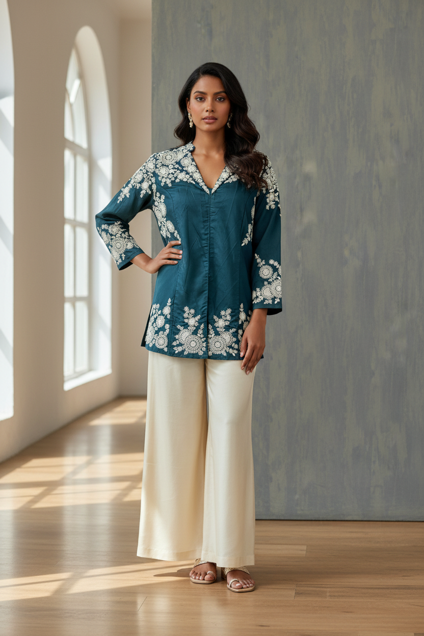Silk short Kurti