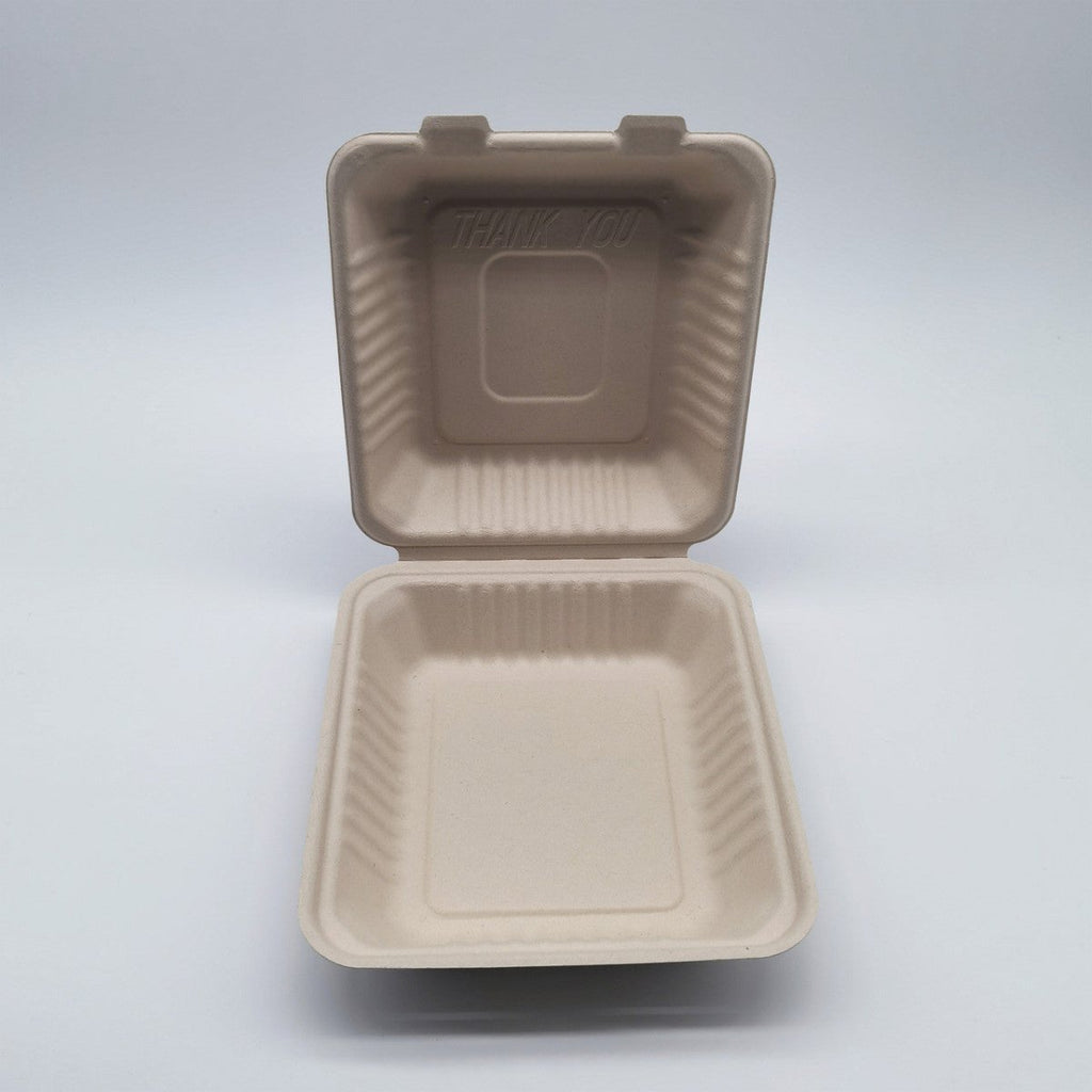 Vegware 9in Clamshell Natural Brown Molded Fiber (QTY:200)