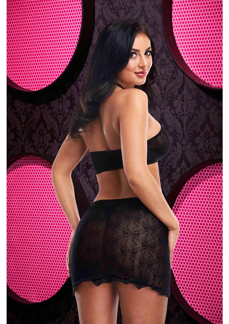 Jacquard Crop Top and Skirt