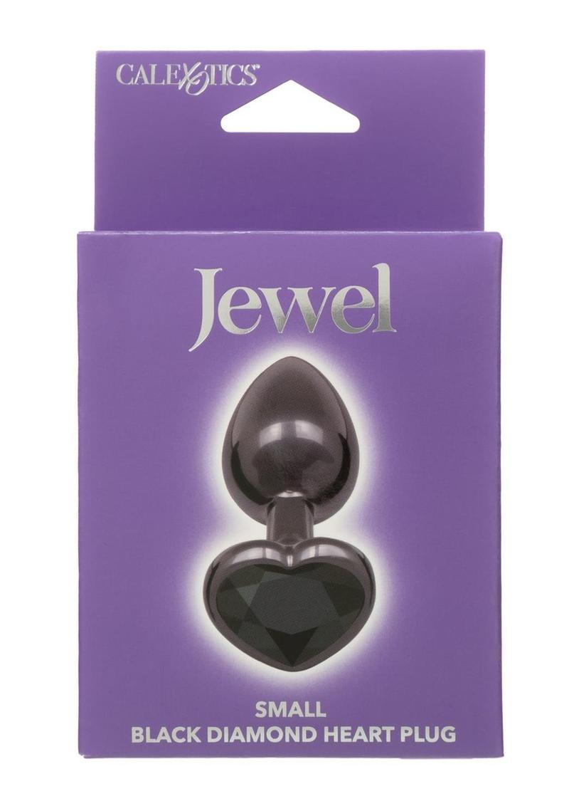 Jewel Black Diamond Heart Anal Plug