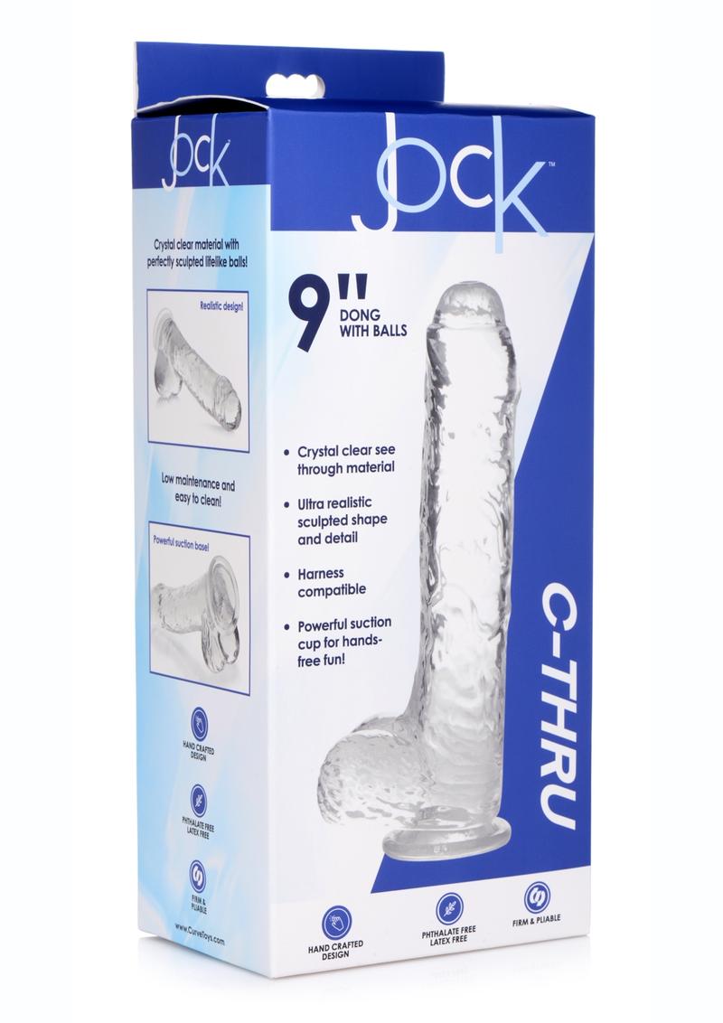 Jock C-Thru Slim Realistic Dong with Balls