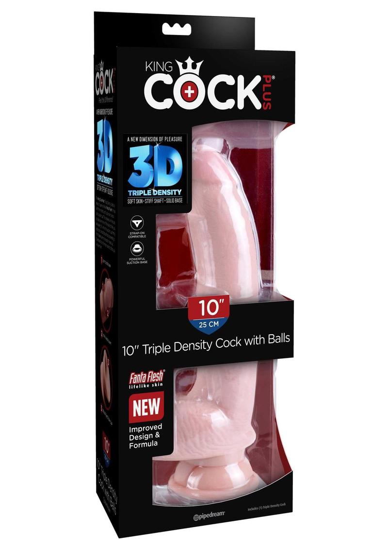 King Cock Plus Triple Density Dildo with Balls