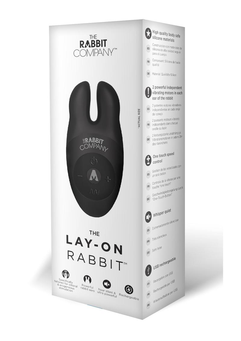 The Lay On Rabbit Rechargeable Silicone Massager