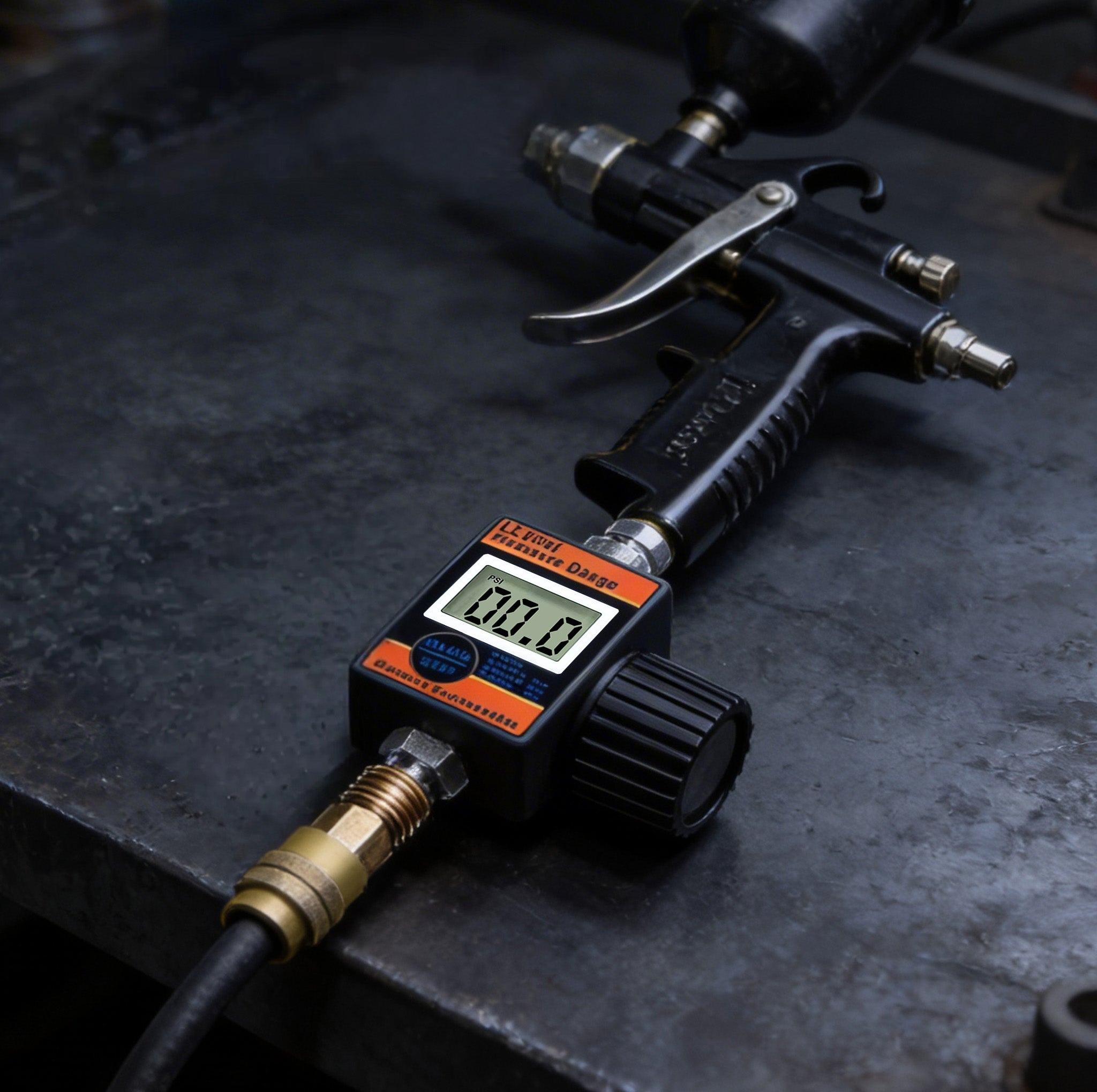 Professional Digital Air Regulator - 160 PSI Diaphragm Control with Multi-Unit Display (DAR02B)