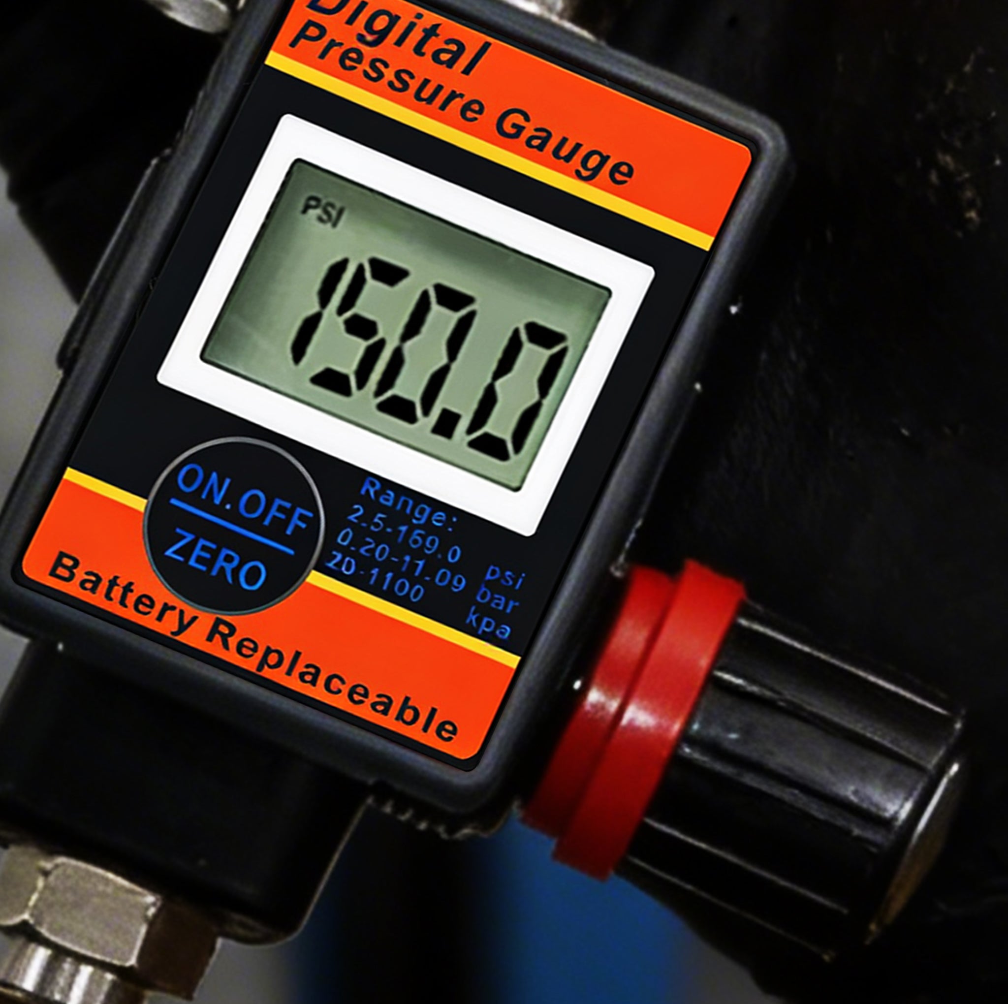 Digital Air Pressure Regulator with LCD Display - Professional 150 PSI Multi-Unit Control (DAR03B)
