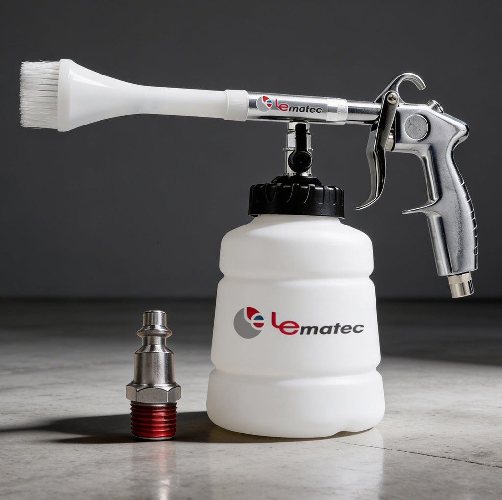 Professional Air-Powered Car Cleaning Gun - High Pressure with Detachable Brush