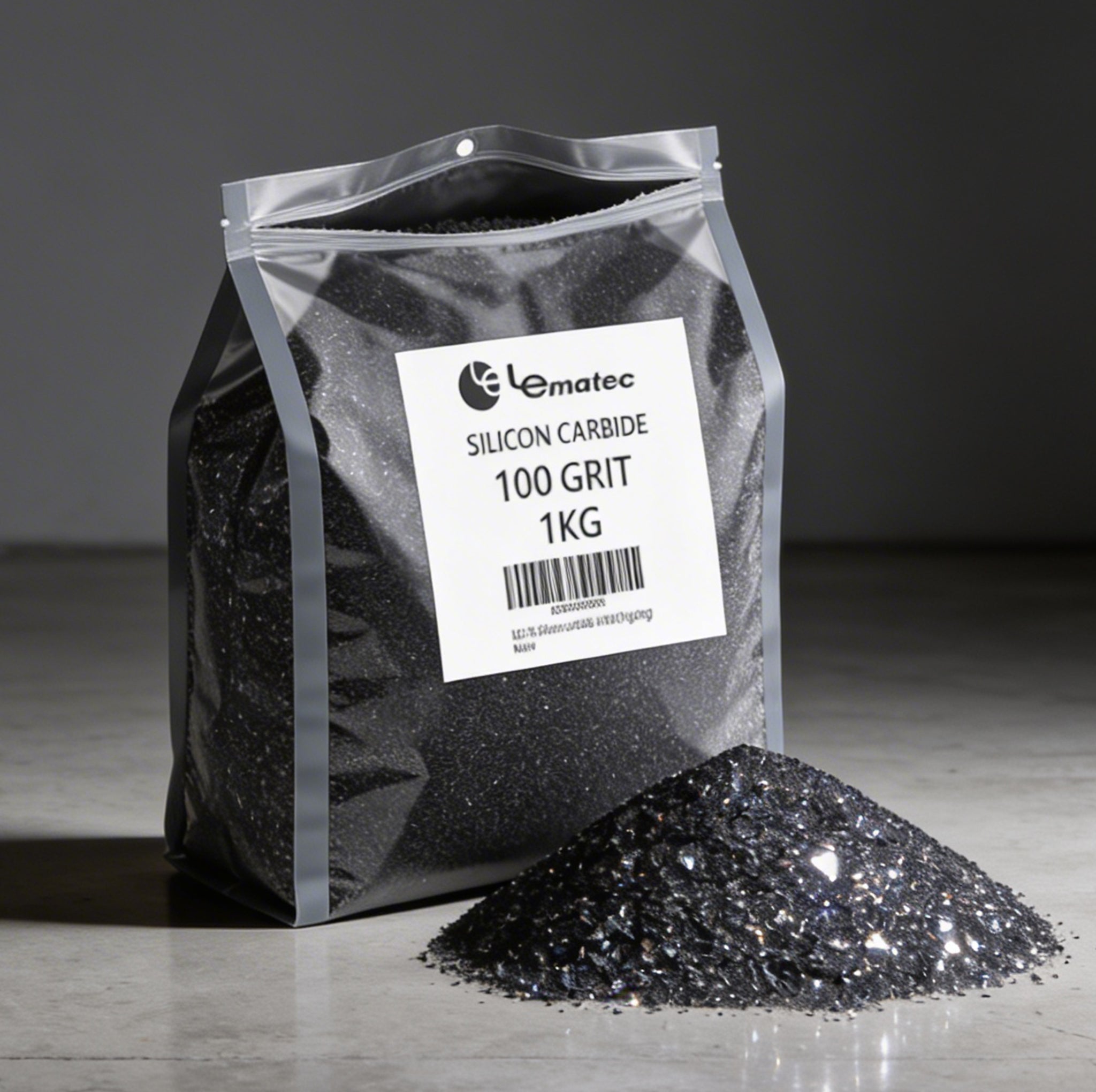 Professional Silicon Carbide Blasting Media - 100 Grit Premium Grade (LEI-16)