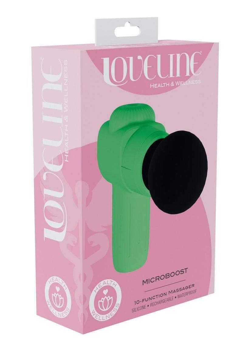 Loveline Microboost 10 Function Vibrating Rechargeable Silicone Massasger