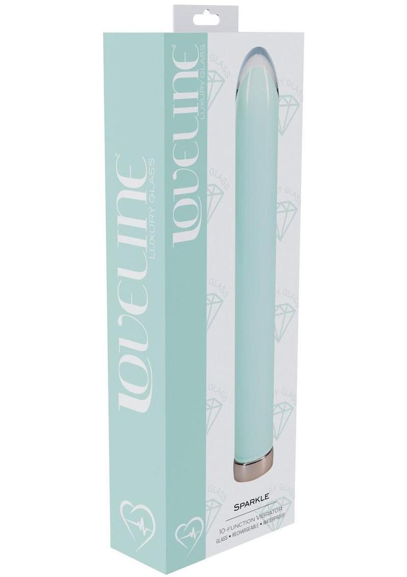 Loveline Sparkle Rechargeable 10 Function Glass Vibrator