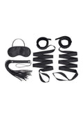 Lux Fetish Bondage Bed Strap and Flogger Kit