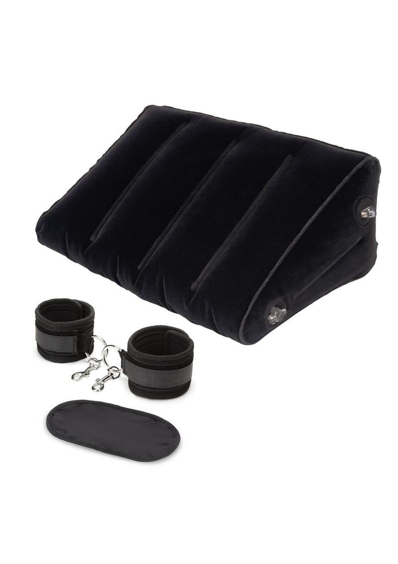 Lux Fetish Inflatable Position Wedge with Detachable Cuffs