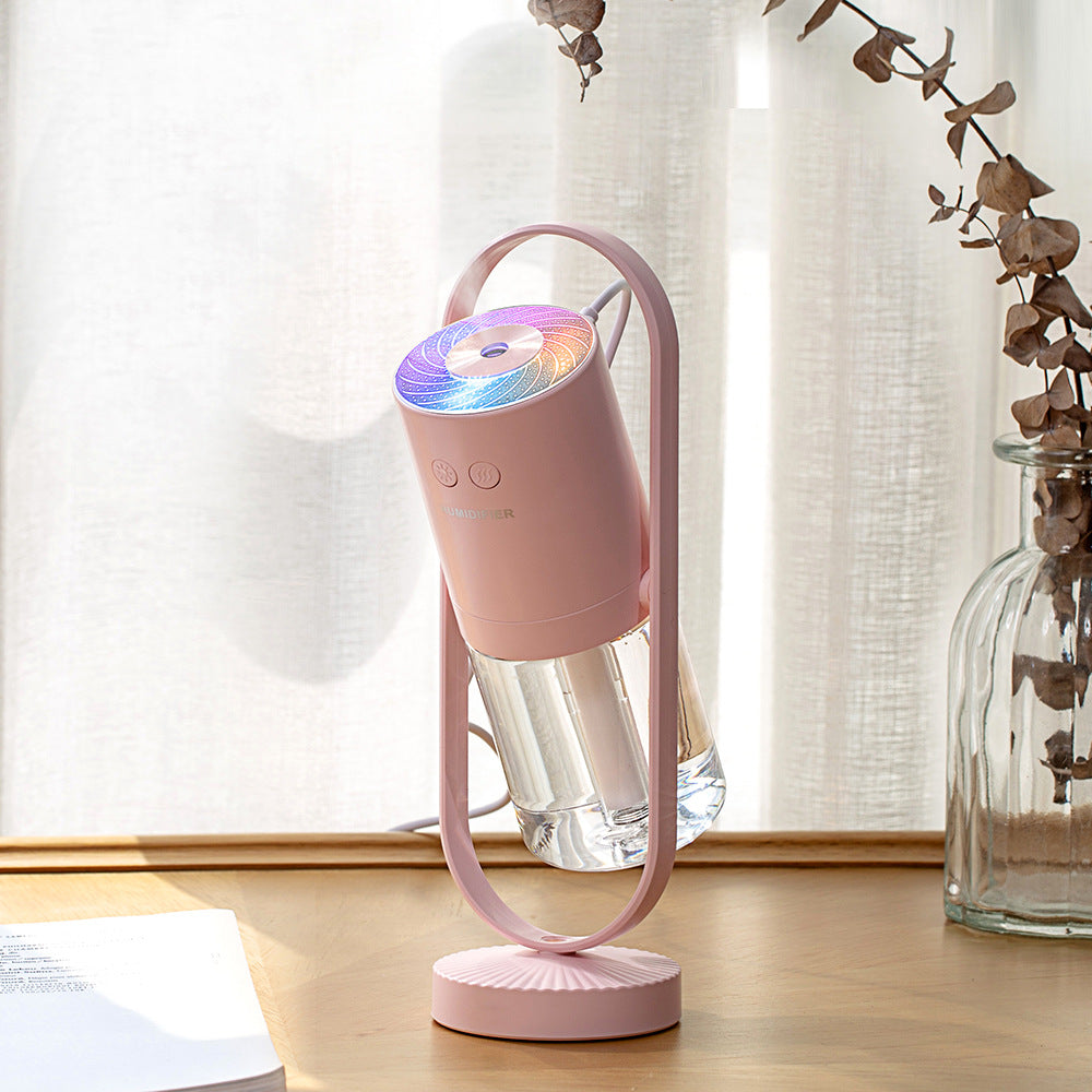 Magic Shadow USB Air Humidifier – Mini Ultrasonic Mist Diffuser with Projection Night Light for Home, Office & Car