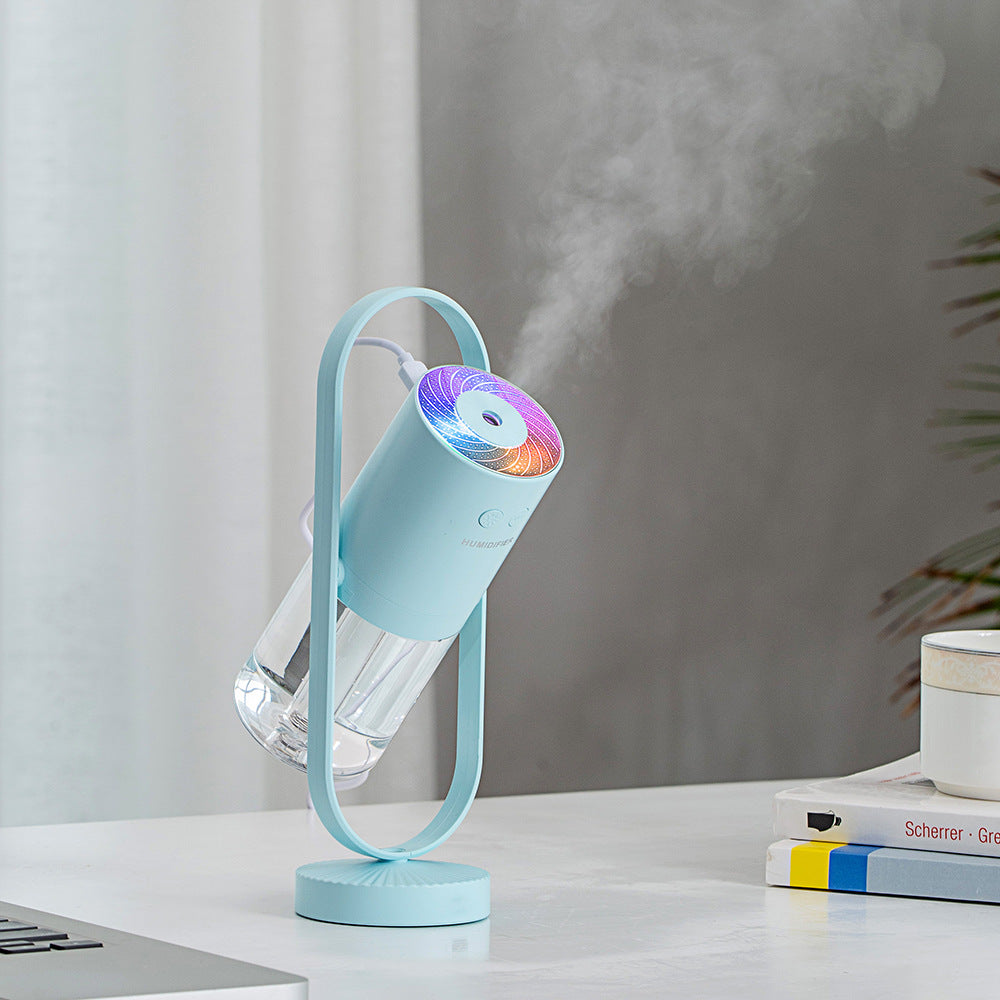 Magic Shadow USB Air Humidifier – Mini Ultrasonic Mist Diffuser with Projection Night Light for Home, Office & Car