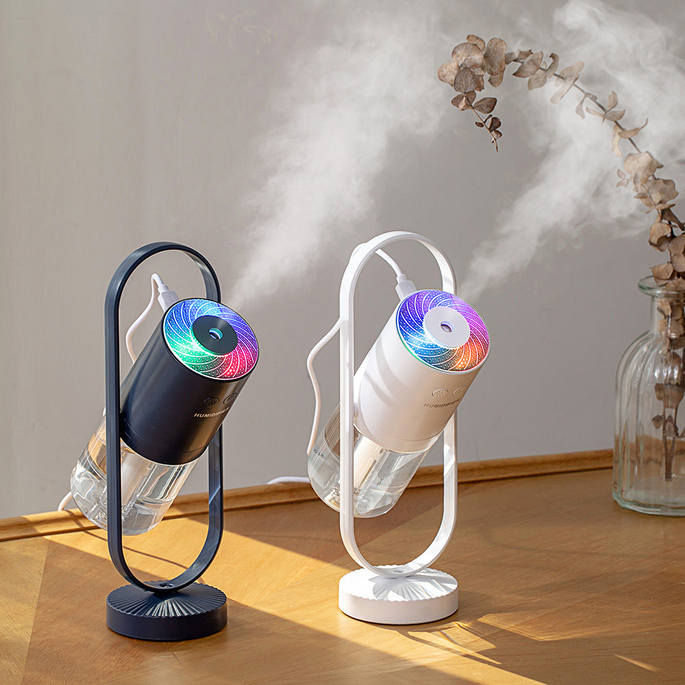 Magic Shadow USB Air Humidifier – Mini Ultrasonic Mist Diffuser with Projection Night Light for Home, Office & Car