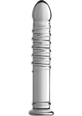 Master Series Behemoth Ribbed XL Dildo 12.25in - Glass