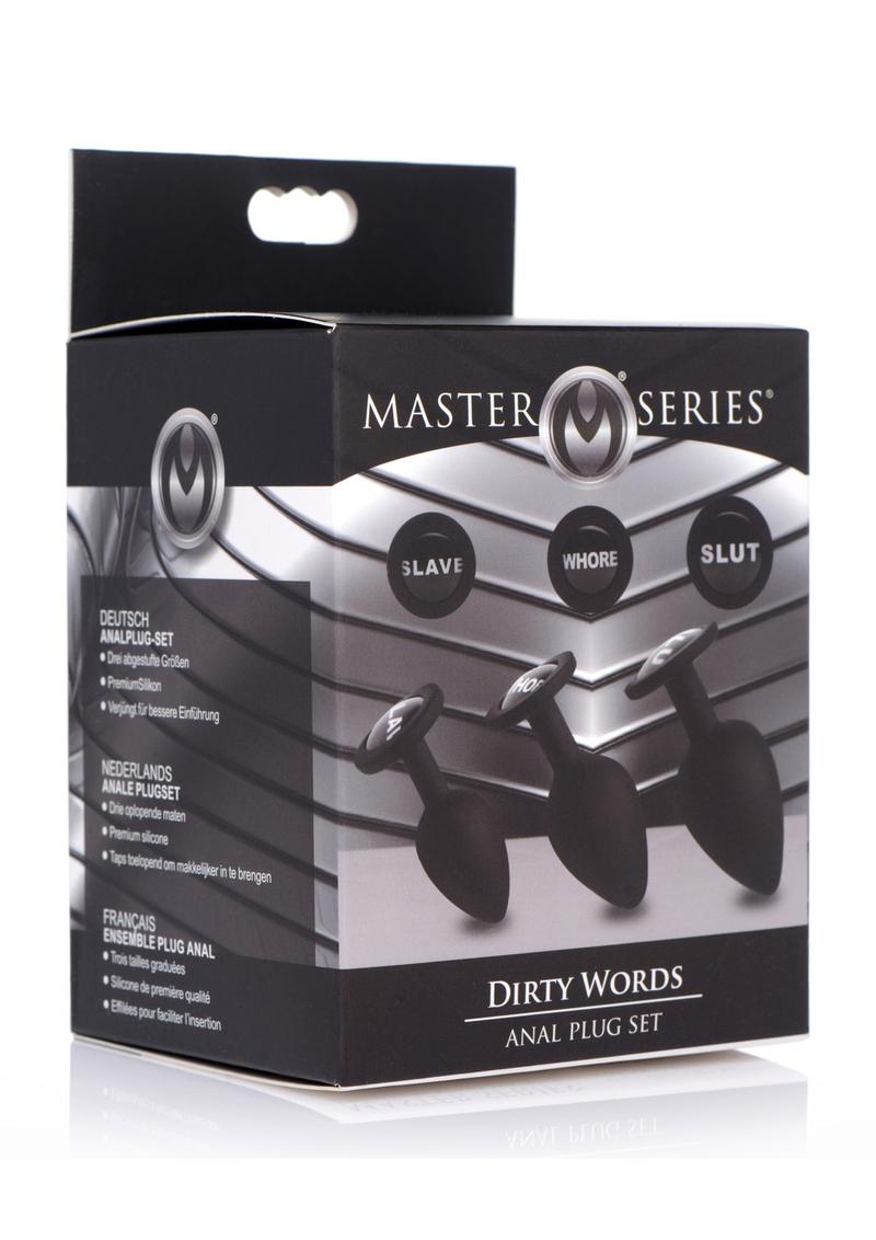 Master Series Dirty Words Anal Plug