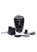 Master Series Muzzled Universal BDSM Hood with Removable Muzzle
