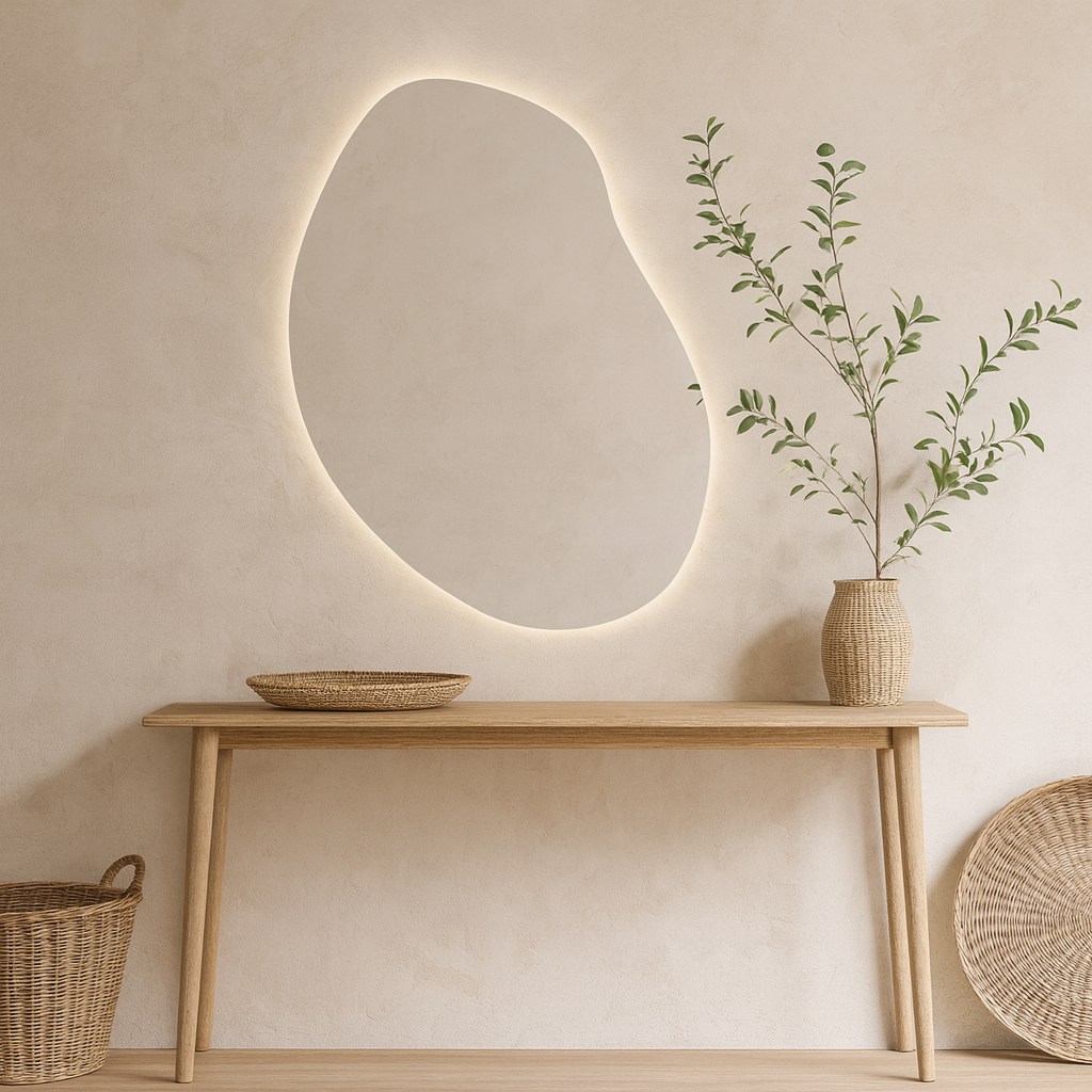 LED Bathroom Mirror with Lights | Irregular Vanity Mirror | Touch Sensor | Custom Sizes