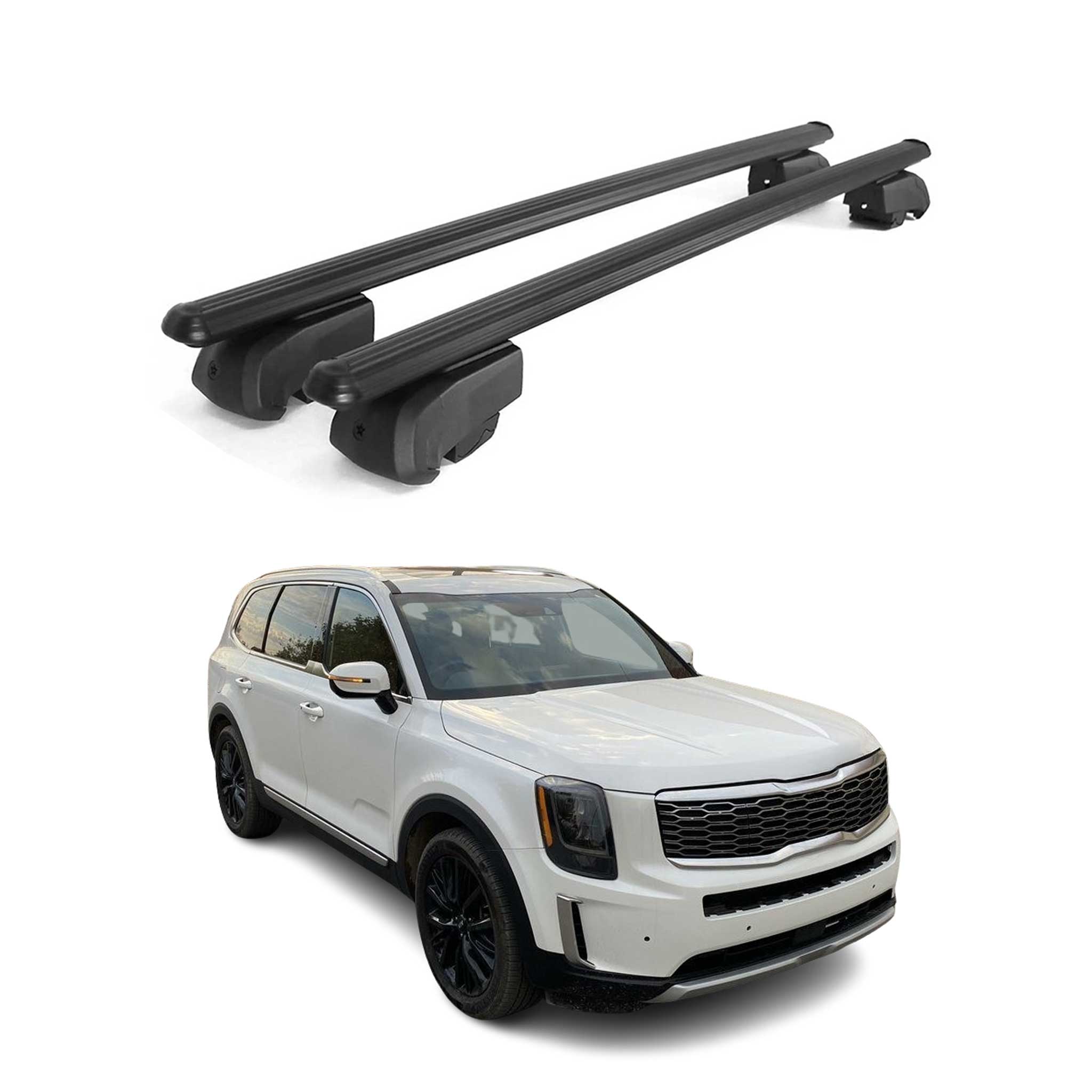 2020-2025 Kia Telluride 1.gen Roof Rack Cross Bars Black