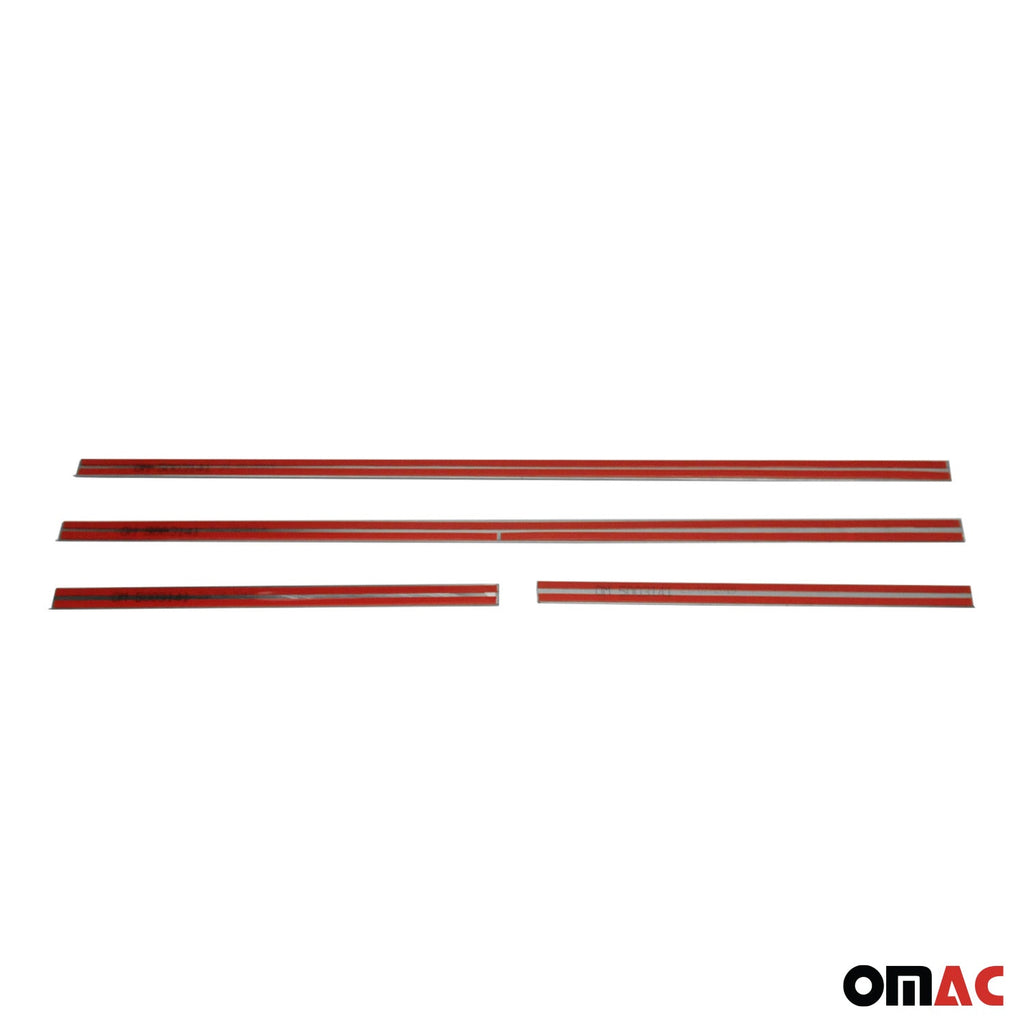 2005-2021 Nissan Frontier Window Molding Trim Streamer Stainless Steel Silver 4 Pcs