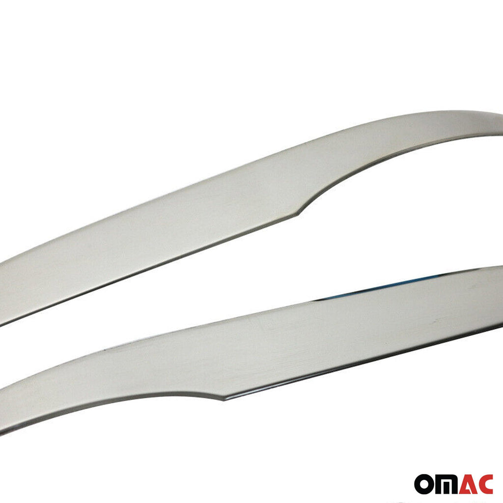 2016-2023 Toyota Hilux Side Mirror Cover Caps Stainless Steel Silver 2 Pcs