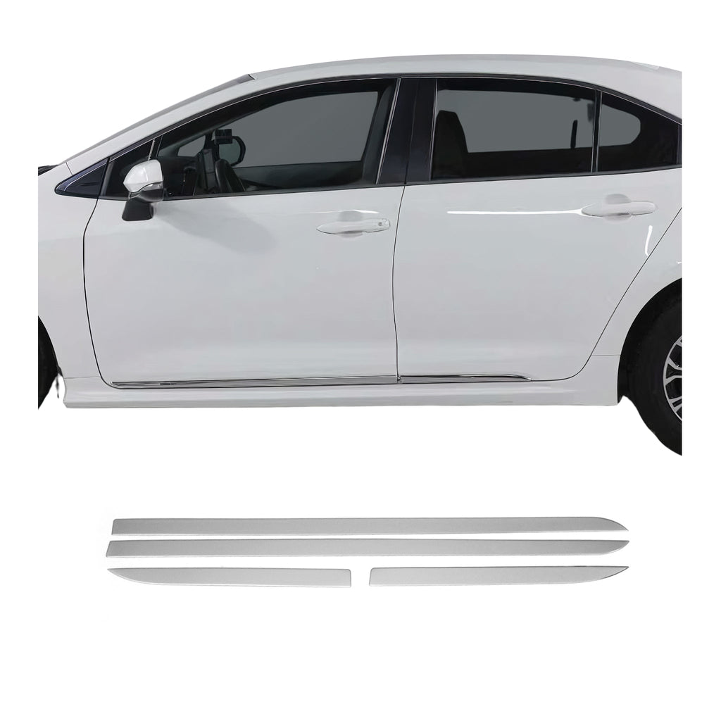 2019-2026 Toyota Corolla Sedan Side Door Molding Trim Stainless Steel