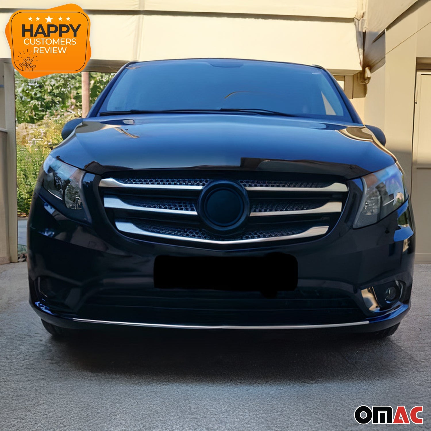 2016-2024 Mercedes Metris Front Bumper Trim Molding Stainless Steel Silver