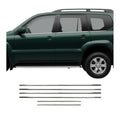2003-2009 Toyota Land Cruiser Prado Window Molding Trim Streamer Stainless Steel 6x