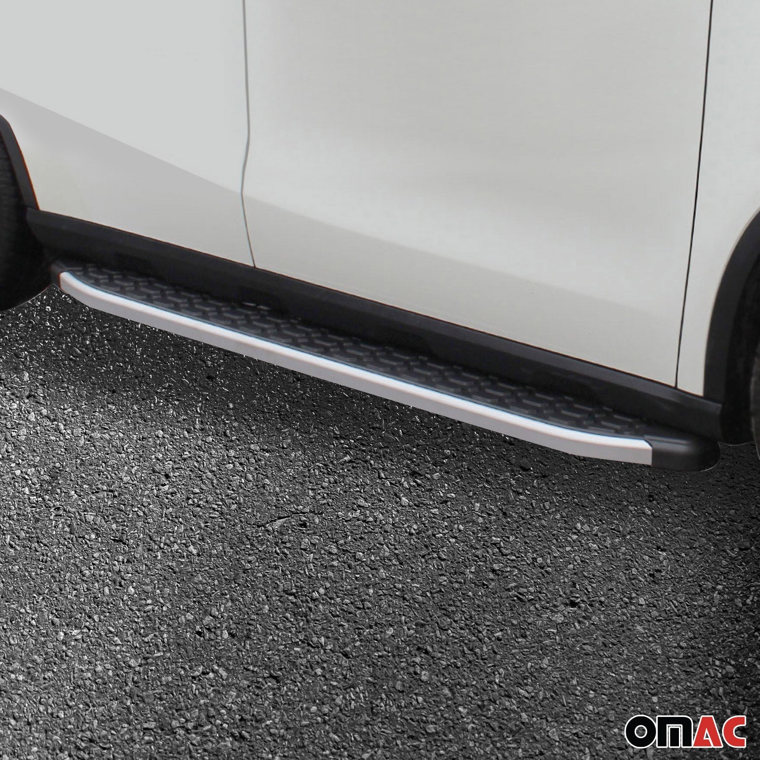 2009-2020 Dodge Journey Running Boards Side Steps Silver & Black