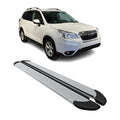 2014-2018 Subaru Forester IV Crosstrek Running Boards Side Steps Silver