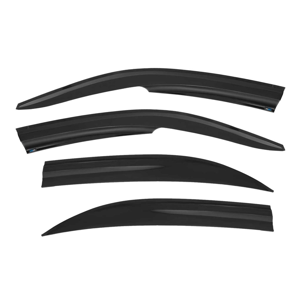2001-2005 Honda Civic Sedan Window Visor Vent Rain Deflector 4Pcs Smoke